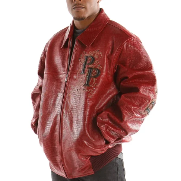 Pelle-Pelle-Shoulder-Crest-Red-Leather-Jacket