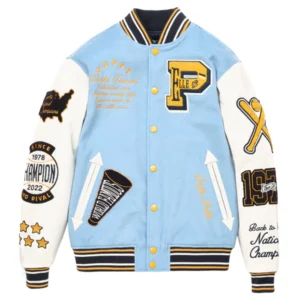 Pelle Pelle American Varsity Jacket | Navy Blue