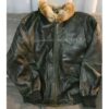Pelle Pelle Men Black Fur Hooded Jacket | Leather Jacket