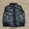 Pelle Pelle Black Leather Puffer Vest | Men & Women Jacket