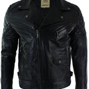 Aviatrix Mens Vintage Biker Jacket