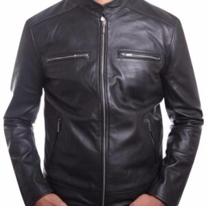 Black Biker Leather Jacket