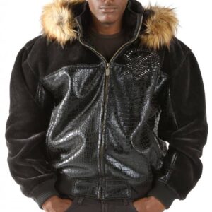 Pelle-Pelle-Black-Script-Leather-Jacket