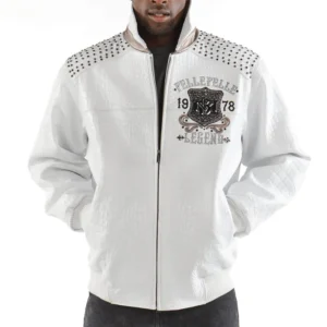 Pelle-Pelle-Live-Like-A-King-Studded-White-Jacket