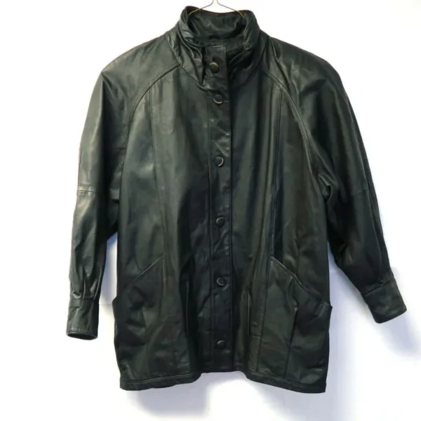 Pelle-Pelle-Mens-Lined-Button-Black-Leather-Jacket