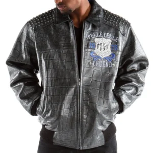 Pelle-Pelle-Mens-Live-Like-A-King-Studded-Black-Jacket