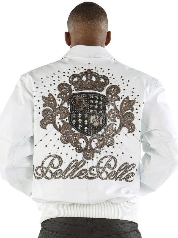 Pelle Pelle Mens MB White Leather Jacket