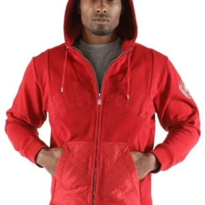 Pelle-Pelle-Mens-Marc-Buchanan-Red-Zipper-Hooded-Jacket