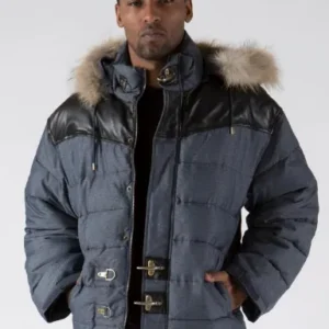 Pelle-Pelle-Mens-Shield-Yoke-Fur-Denim-Blue-Color-Nylon-Jacket-1