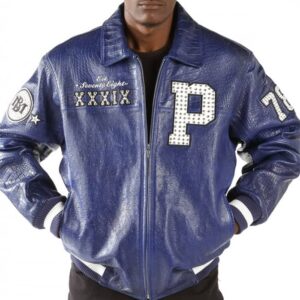 Pelle-Pelle-Midnight-Navy-Ostrich-Letterman-Jacket