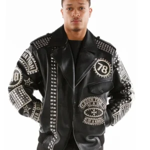 Pelle-Pelle-Nation-Rebel-Soul-Studded-Black-Pure-Leather-Jacket-For-Mens