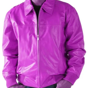 Pelle-Pelle-Pick-Stitch-Basic-Purple-Leather-Jacket