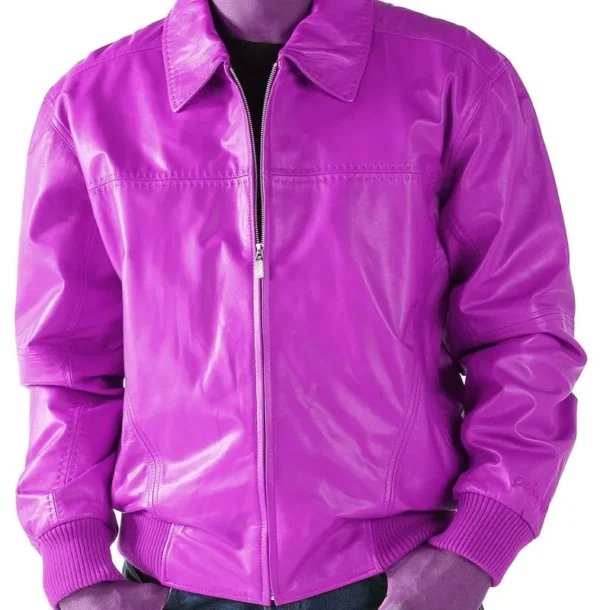 Pelle-Pelle-Pick-Stitch-Basic-Purple-Leather-Jacket