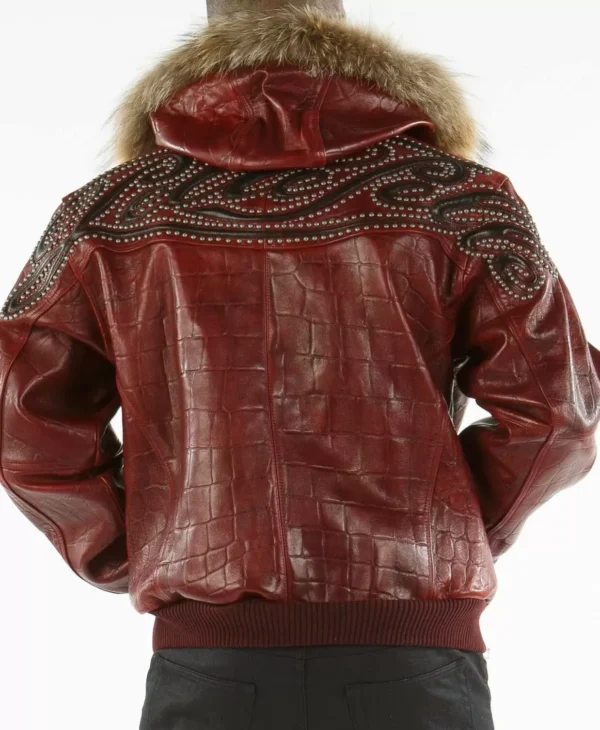 Pelle-Pelle-Red-Script-Leather-Studded-Jacket-2