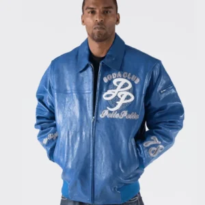 Pelle-Pelle-Soda-Club-Blue-Leather-Jacket