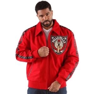 Pelle Pelle Red MB Band Of Brothers Jacket | Wool Jacket