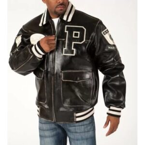 Pelle Pelle Men Marc Buchanan Varsity Jacket | Leather Jacket