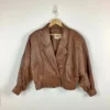 Pelle Pelle Double Breasted Brown Leather Jacket