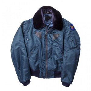 B-15 Nylon Blue Bomber Jacket