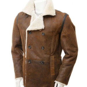 Jonathan Brown Shearling Aviator Coat