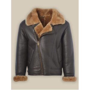 Men’s B3 Bomber Cream Shearling Jacket