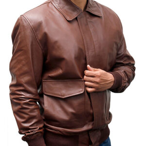 Mens Brown U.S.A.F A-2 Flight Jacket