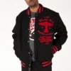 Pelle-Pelle-The-One-and-Only-Dark-Black-Varsity-Jacket