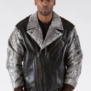 Pelle-Pelle-Varsity-Biker-Black-Plushfoil-Print-Jacket