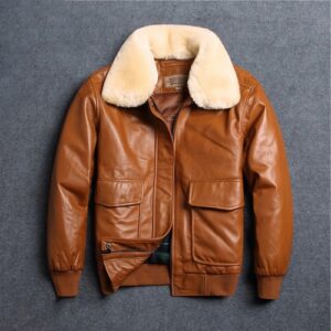 Vintage Flight Brown Aviator Jacket