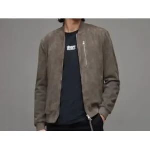 Pelle Pelle Kemble Suede Grey Wool Jacket