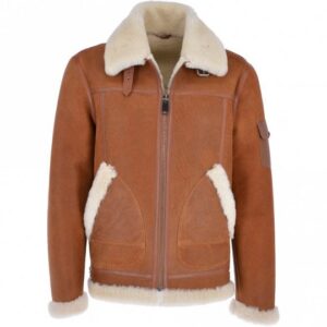 Luxury Eredin Sheepskin Pilot Tan Jacket