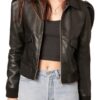 Boss Mode Cropped Faux Leather Jacket