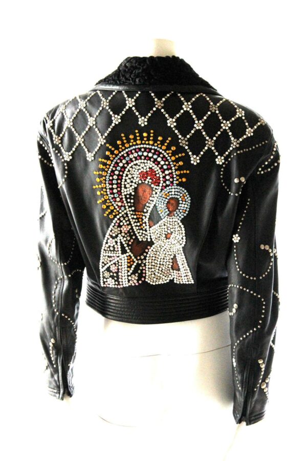 1991 Madonna and Crop Runway Leather Jacket