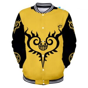 One Piece Baseball Yellow & Black Jacket