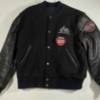 Black Indian Motorcycle Racing Vintage Jacket