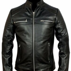 Black Leather Biker Jacket