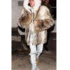 Justin Bieber Oversize Fur Jacket