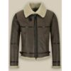 Men’s B3 Greyish Brown Air Force Shearling Jacket