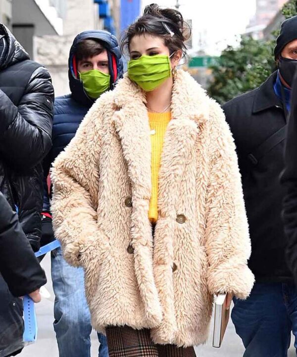 Only Murders In The Building Selena Gomez Fur Coat
