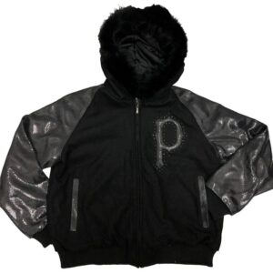 Pelle Pelle Black Snake Print Wool Jacket