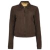 Suede Leather Dark Brown Jacket