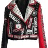 Hzikk Punk Rock Leather Jacket